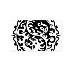 Ying Yang Tattoo Sticker (rectangular) by Ket1n9