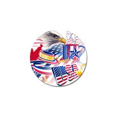 Independence Day United States Of America Golf Ball Marker by Ket1n9