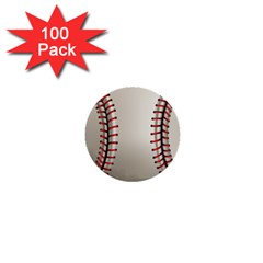 Baseball 1  Mini Buttons (100 Pack)  by Ket1n9