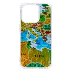 World Map Iphone 14 Pro Tpu Uv Print Case by Ket1n9