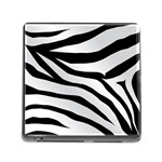 White Tiger Skin Memory Card Reader (Square 5 Slot) Front