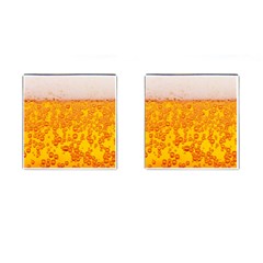 Beer Alcohol Drink Drinks Cufflinks (square) by Ket1n9