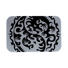 Ying Yang Tattoo Open Lid Metal Box (silver)   by Ket1n9