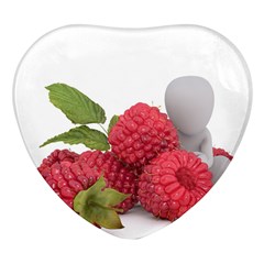 Fruit-healthy-vitamin-vegan Heart Glass Fridge Magnet (4 Pack) by Ket1n9