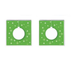 Christmas-bauble-ball Cufflinks (square) by Ket1n9