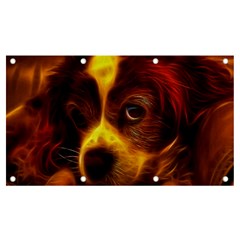 Cute 3d Dog Banner And Sign 7  X 4  by Ket1n9