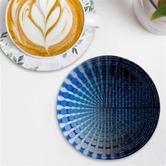 Data-computer-internet-online Uv Print Round Tile Coaster by Ket1n9