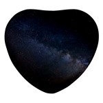 Cosmos-dark-hd-wallpaper-milky-way Heart Glass Fridge Magnet (4 pack) Front