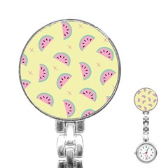 Watermelon Wallpapers  Creative Illustration And Patterns Stainless Steel Nurses Watch by Ket1n9