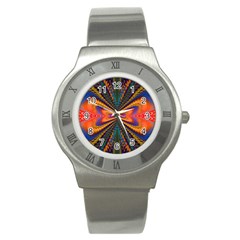 Casanova Abstract Art-colors Cool Druffix Flower Freaky Trippy Stainless Steel Watch by Ket1n9