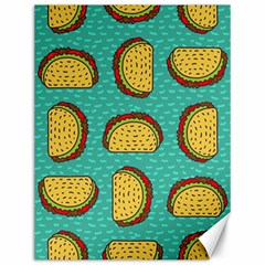 Taco-drawing-background-mexican-fast-food-pattern Canvas 12  X 16  by Ket1n9