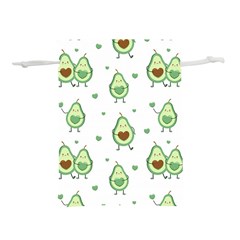 Cute-seamless-pattern-with-avocado-lovers Lightweight Drawstring Pouch (l) by Ket1n9