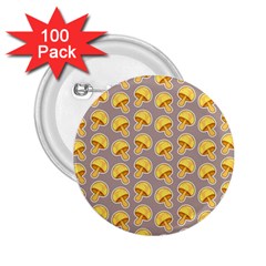 Yellow-mushroom-pattern 2 25  Buttons (100 Pack)  by Ket1n9