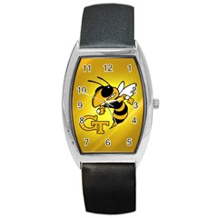 Georgia Institute Of Technology Ga Tech Barrel Style Metal Watch by Ket1n9