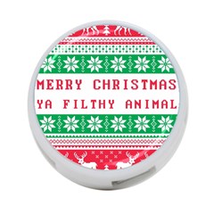 Merry Christmas Ya Filthy Animal 4-port Usb Hub (two Sides) by Grandong