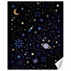 Starry Night  Space Constellations  Stars  Galaxy  Universe Graphic  Illustration Canvas 16  X 20  by Grandong