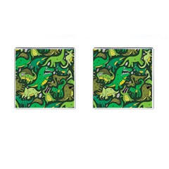 Dino Kawaii Cufflinks (square) by Grandong