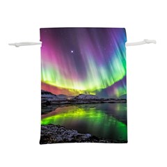 Aurora Borealis Polar Northern Lights Natural Phenomenon North Night Mountains Lightweight Drawstring Pouch (l) by Grandong