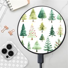 Christmas Xmas Trees Wireless Fast Charger(black) by Vaneshop