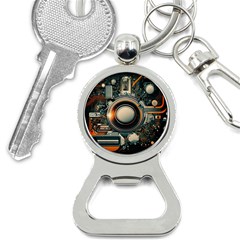 Illustrations Technology Robot Internet Processor Bottle Opener Key Chain by Vaneshop