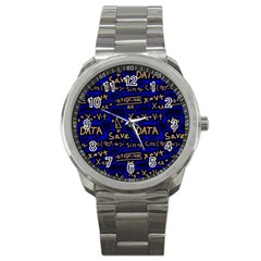 Art Pattern Design Background Graphic Sport Metal Watch by Vaneshop