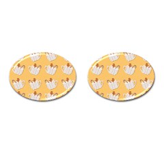 Background Stars Pattern Wallpaper Cufflinks (oval) by Pakjumat