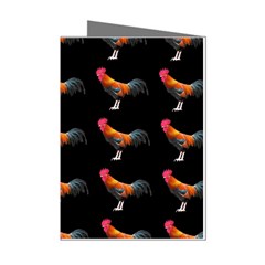 Background-pattern-chicken-fowl Mini Greeting Cards (pkg Of 8) by Amaryn4rt