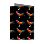 Background-pattern-chicken-fowl Mini Greeting Cards (Pkg of 8) Left