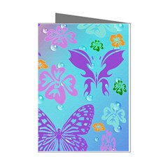 Butterfly Vector Background Mini Greeting Cards (pkg Of 8) by Amaryn4rt