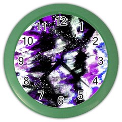 Abstract Canvas-acrylic-digital-design Color Wall Clock by Amaryn4rt