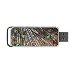 Peacock-feathers-pattern-colorful Portable Usb Flash (two Sides) by Amaryn4rt