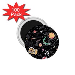 Animals Galaxy Space 1 75  Magnets (100 Pack)  by Pakjumat