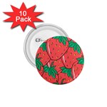 Texture Sweet Strawberry Dessert Food Summer Pattern 1.75  Buttons (10 pack) Front