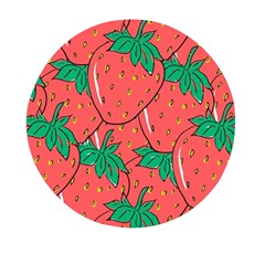 Texture Sweet Strawberry Dessert Food Summer Pattern Mini Round Pill Box (pack Of 5) by Sarkoni