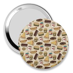 Junk Food Hipster Pattern 3  Handbag Mirrors by Sarkoni