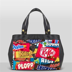 Pop Art Food Cute Patterns Oversize Office Handbag (2 Sides) by Sarkoni