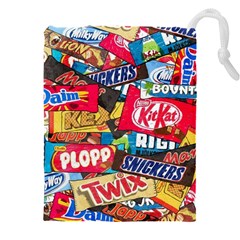 Pop Art Food Cute Patterns Drawstring Pouch (5xl) by Sarkoni