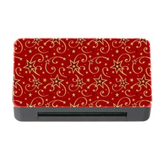 Christmas Texture Pattern Red Craciun Memory Card Reader With Cf by Sarkoni