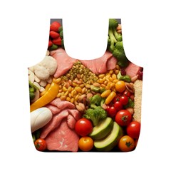 Fruit Snack Diet Bio Food Healthy Full Print Recycle Bag (m) by Sarkoni