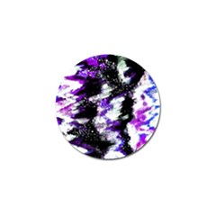 Abstract Canvas Acrylic Digital Design Golf Ball Marker by Amaryn4rt