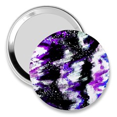 Abstract Canvas Acrylic Digital Design 3  Handbag Mirrors by Amaryn4rt