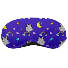 Cat Texture Pattern Seamless Rainbow Sleep Mask by Ravend