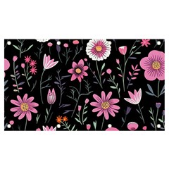 Flowers Pattern Banner And Sign 7  X 4  by Ravend