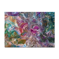 Abstract Waves Iv Sticker A4 (100 Pack) by kaleidomarblingart