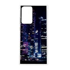 Black Building Lighted Under Clear Sky Samsung Galaxy Note 20 Ultra Tpu Uv Case by Modalart