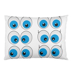 Eyes Comic Cartoon Fun Funny Toon Pillow Case by Ndabl3x