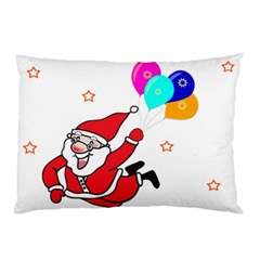 Nicholas Santa Claus Balloons Stars Pillow Case by Ndabl3x