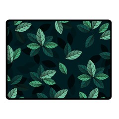 Leaves Foliage Plants Pattern Two Sides Fleece Blanket (small) by Grandong