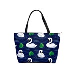 Swan-pattern-elegant-design Classic Shoulder Handbag Front