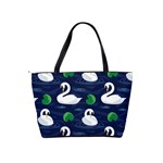 Swan-pattern-elegant-design Classic Shoulder Handbag Back